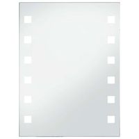 espejo de pared de bano con led 60x80 cm vidaxl