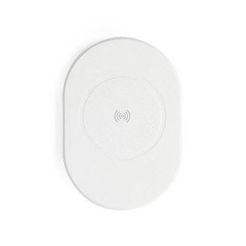 Cargador inalámbrico Dam Electronics 10W diseño ovalado ABS reciclado