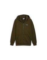 chaqueta casual puma better essentials full-zip hoodie fl hombre oliva oscuro