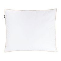 almohada de plumas y plumon de pato de perfil alto para cama triple compartimento funda de algodon de primera calidad blanco 50 x 60 cm etna