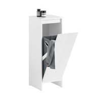 mueble para ropa sucia canasto para la colada amario de bano con 1 cesto blanco 30 x 30 x 87 cm bzr154-w sobuy es