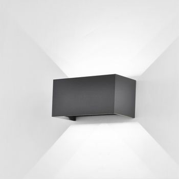 Aplique led de exterior davos double 4000k (4x6w)