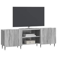 mueble de tv  mueble de salon  gabinete de tv gris sonoma 150 x 31 x 52 cm madera de ingenieria