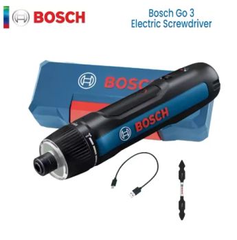 Destornillador eléctrico BOSCH de 3.6V recargable tipo C con ajuste de par,engranaje 7+1,360RPM,chuck HEX magnético,luz