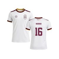 camiseta blanca 2 estrellas rodrigo espana equip mundial 26 replica oficial-adulto