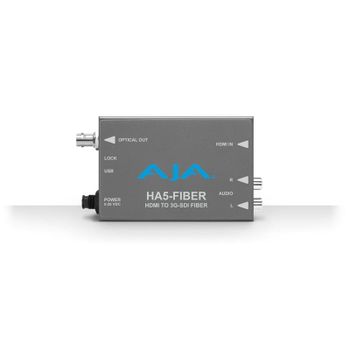Convertidor de vídeo AJA HA5-Fiber Activo HDMI 1920x1080