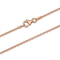 cadena ancla plata chapada oro rosa 05mm