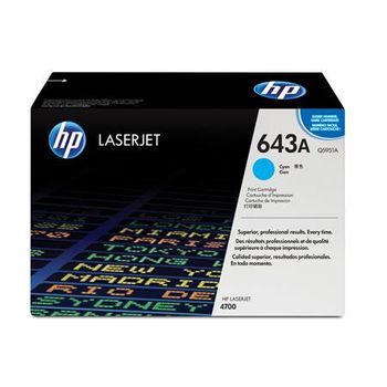 HP Colour LaserJet 643A Cyan Original Toner Cartridge with HP ColourSphere Toner (Q5951A)