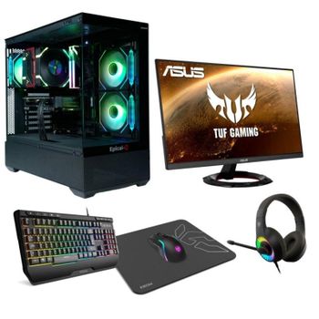 Epical-Q Pack Gaming Epic104 AMD Ryzen 7 5700X 32GB 1TB SSD RTX 5060 Monitor 27