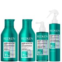 redken acidic grow full system shampoo 300ml conditioner 300ml serum 100ml  spray 190ml bundle