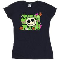 nightmare before christmas camiseta scream para mujer