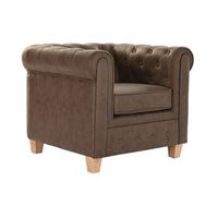 sillon poliester madera 80x80x70 marron