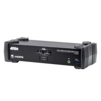 interruptor kvm aten cs1822 hdmi 4k usb 30 de 2 puertos