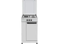 cocina a gas - infiniton cc3fb 3 zonas gas natural control mecanico blanco
