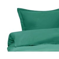 conjunto de funda de edredon moderna de saten de algodon 220 x 240 cm verde parkrose
