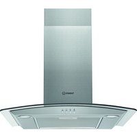hotpoint ihgc 65 lm x chimney cooker hood - silver silver