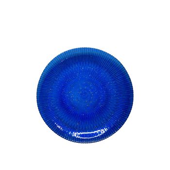 Plato llano constelación azul 28x28x2.5cm - lote de 6