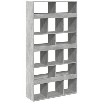 Separador De Ambientes Madera Gris Hormigón 100x33x187,5 Cm Vidaxl