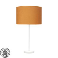 sobremesa alto 1xe27 blanco naranja 63x30x30cm moda