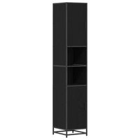 juego de muebles de bano roble negro 35 x 375 x 1885 cm vidaxl