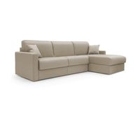 chris sofa esquinero de 5 plazas en tejido impermeable 268 cm izquierdo mat 140x197 beige