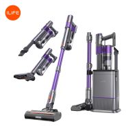 ilife h90 pro nueva aspiradora de mano con estacion de carga y recoleccion de polvo 2 en 1 succion potente y bajo nivel de ruido perfecta para pelo de mascotas