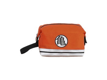 Neceser - Sherwood Goku, 25x15x13 cm, Diseño Goku Kanji Kame, Cremallera, Con asa