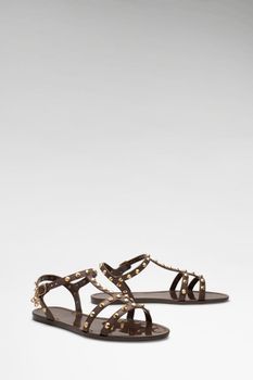 Sandalias Jelly Con Tachuelas