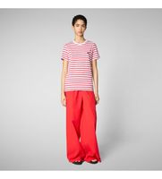 save the duck para mujer dt1744w-besy20 camiseta kova rojo m casual algodon manga corta