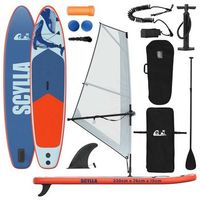 tabla sup inflable con vela scylla 330 x 76 x 15 cm azul para vidaxl