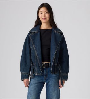 Levi's para mujer. 0088X-0000 Chaqueta Bomber 80s azul oscuro (M), Casual, Algodón, Denim