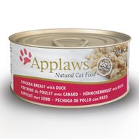 applaws cat food cans 70g - chicken in broth - chicken breast with duck 6 x 70g