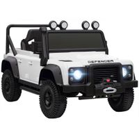 aiyaplay coche electrico para ninos con licencia land rover 12v control remoto sistema de suspension usb mp3 faros blanco