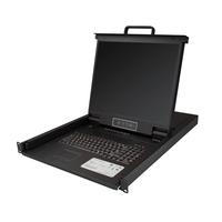 kvm console 1u rackmount8porvga lcd19