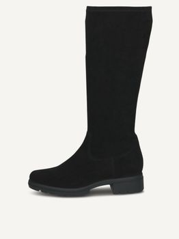 CAPRICE Boots, black, made of Textiles with Block heel, Size 40.5