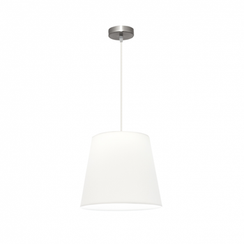 Lampara Colgante Maldivas 1xe27 Niquel/blanco Reg.35d de FABRILAMP.