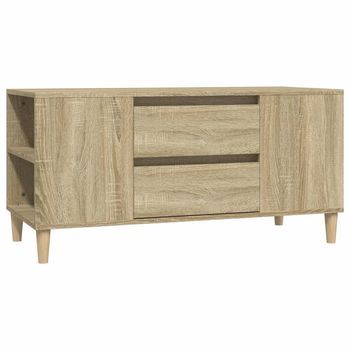 Mueble Tv | Mueble De Salón | Armario Tv Madera Contrachapada Roble Sonoma 102x44,5x50 Cm