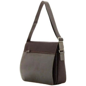 Francinel Bandolera Bolso bandolera Lona/Cuero Porto 653112 Marrón para hombre