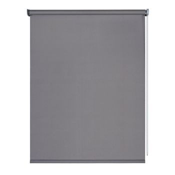 Estor Opaco Moon, Estor Enrollable Blackout Gris Oscuro, 120 X 250 Cm