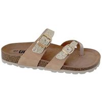 gobbs sandalias bio dedo plano piel combinada para mujer