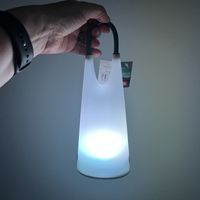 portable led lantern by procamp - colour changing