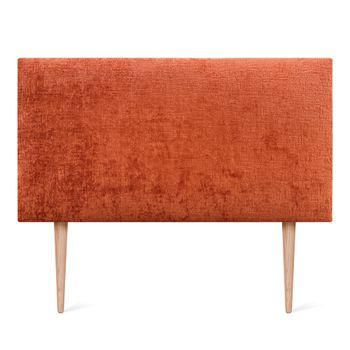 Dhome Cabecero De Lana Natural 90x105cm Con Patas Camas 80/90 - Naranja