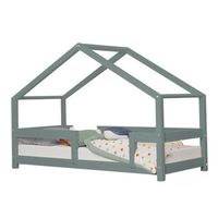 cama cabana infantil verde salvia