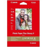 canon 130 x 180 mm photo paper plus glossy ii - 20 sheets