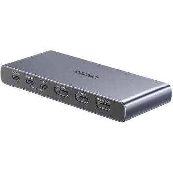 Conmutador KVM Unitek 4 en 1 USB-C HDMI 4K para 4 PC