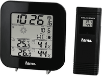 estacion meteorologica - hama ews-200  radio reloj dcf negro
