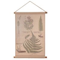 lienzo pergamino de lino impreso multicolor 55x75x25h cm