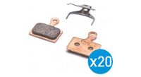 paquete de 20 pares de pastillas de freno shimano road authority