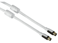 cable de antena - hama 15m 2xcoax blanco