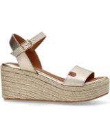 de popa sandalias popa arambol laminado con cuna y plataforma oro